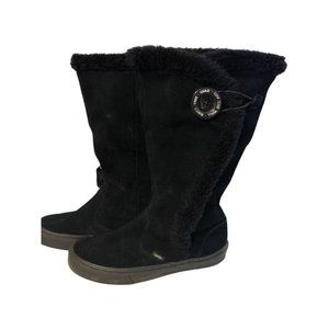 Black suede women’s Vans boots size 7 RARE